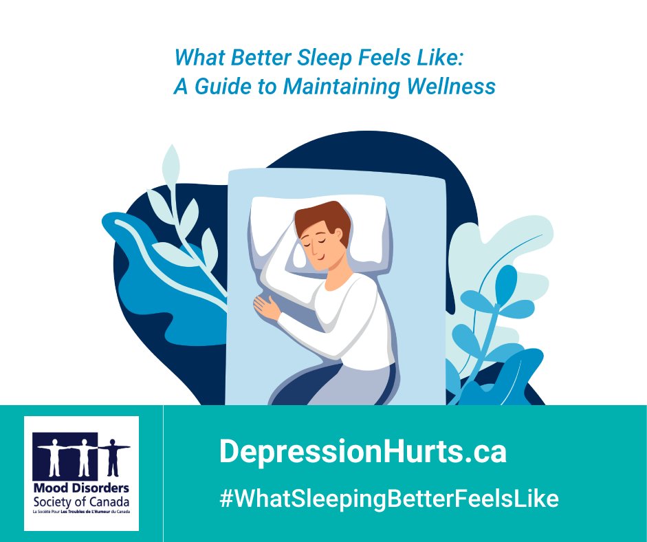 Getting enough quality sleep is crucial to your physical, mental & emotional health. This guide discusses the importance of sleep, the function it performs for your body and mind, along with the potential impacts of a lack of sleep. Download it here: depressionhurts.ca/en/mental-heal…