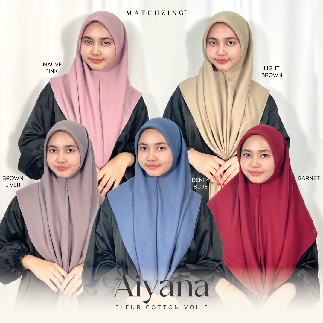 matchzing's tweet photo. Aiyana Bawal Plain - The perfect bawal that you can style for everyday wear. Available in 20 beautiful colors that can easily match with your outfit. The material is lightweight and easy to shape.

Colours slightly different due to lighting

(Buy 5 get RM45 off) https://t.co/v2I6eZxJbN