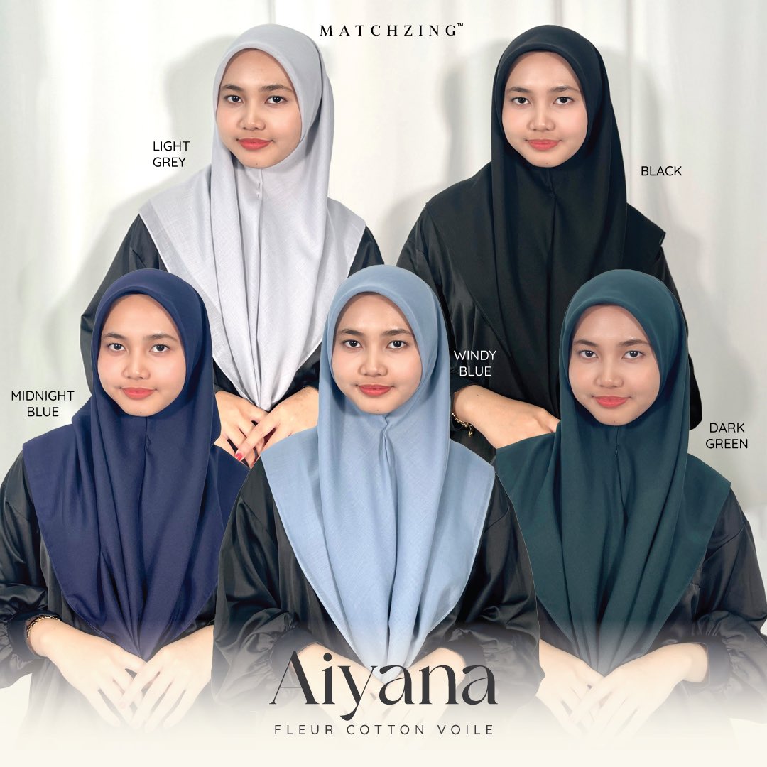 matchzing's tweet photo. Aiyana Bawal Plain - The perfect bawal that you can style for everyday wear. Available in 20 beautiful colors that can easily match with your outfit. The material is lightweight and easy to shape.

Colours slightly different due to lighting

(Buy 5 get RM45 off) https://t.co/v2I6eZxJbN