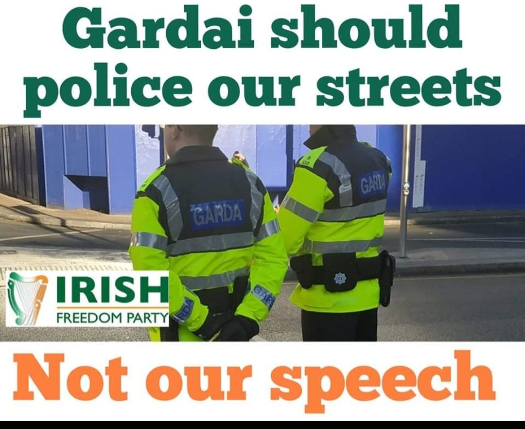 Today the 'hate speech bill' is being debated in the Seanad.

It will soon become a crime to speak the TRUTH!

The Gardaí are needed on the streets doing their job, protecting people from the rise in crime!

This dracionian law will protect a minority not a majority!

I for one…