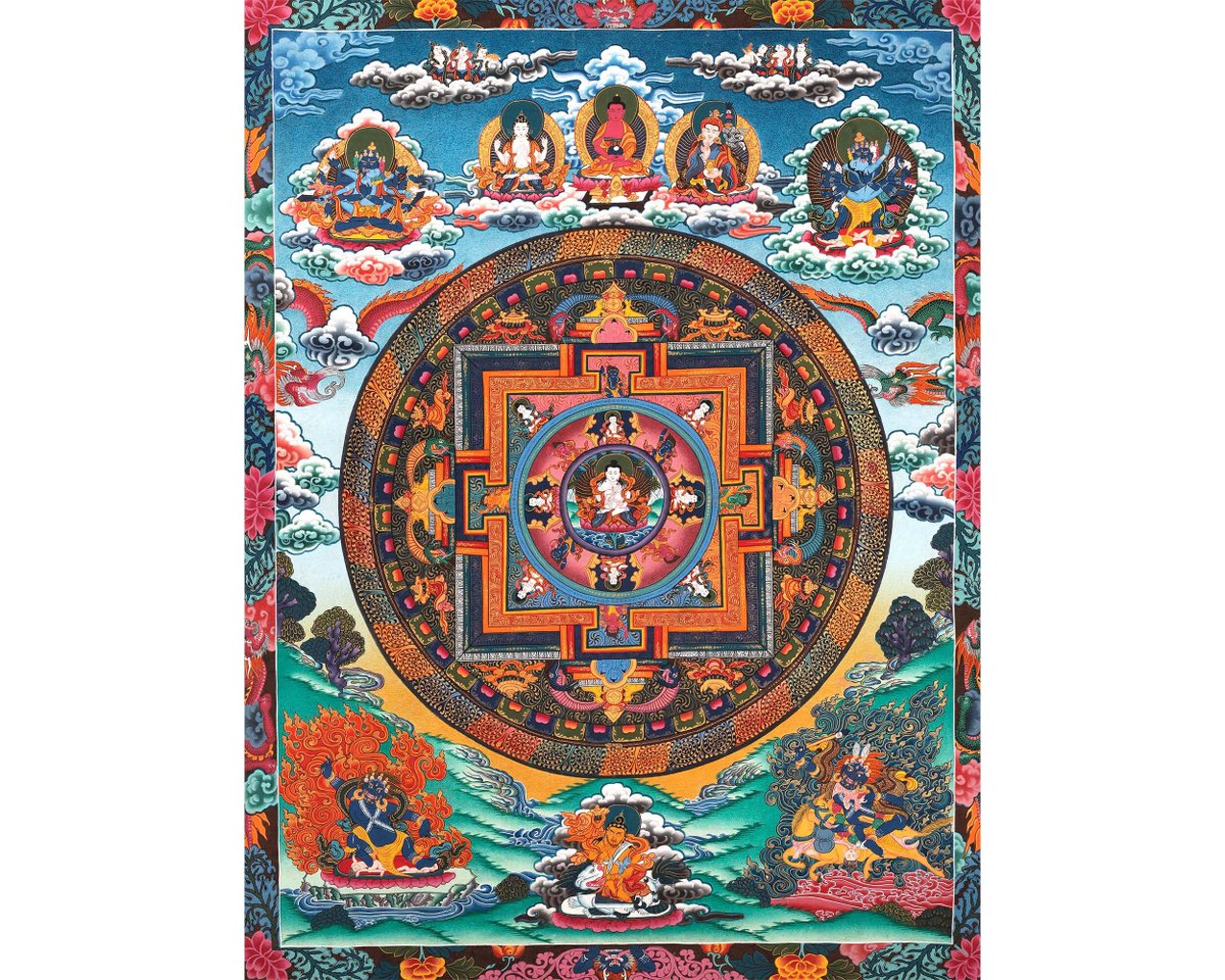Ritualthanka's tweet photo. Excited to share the latest addition to my #etsy shop: Buddha Mandala Tibetan Buddhist Diety Original Handmade Thangka | Inspirational Painting For Positive Energy and Peace for your home https://t.co/a0tVipTTWL #kitchendining #stretchedcanvas #abstract #vertical #zodi https://t.co/wK31KRgJBf