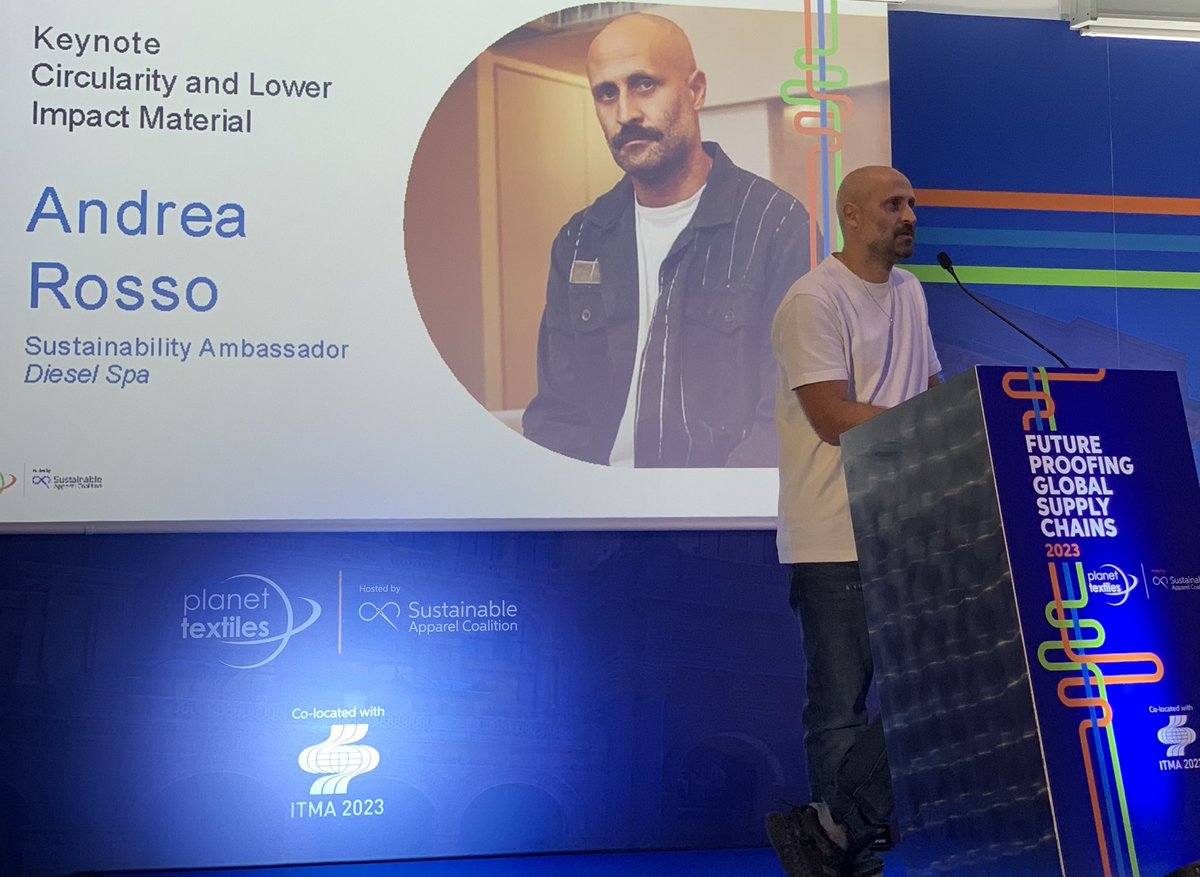 💡Starting off #PlanetTextiles this morning- Andrea Rosso, #sustainability ambassador, <a href="/DIESEL/">Diesel</a> "Standards are amazing because with standards you can create your own set of regulations on a sustainable governance."

@apprlcoalition