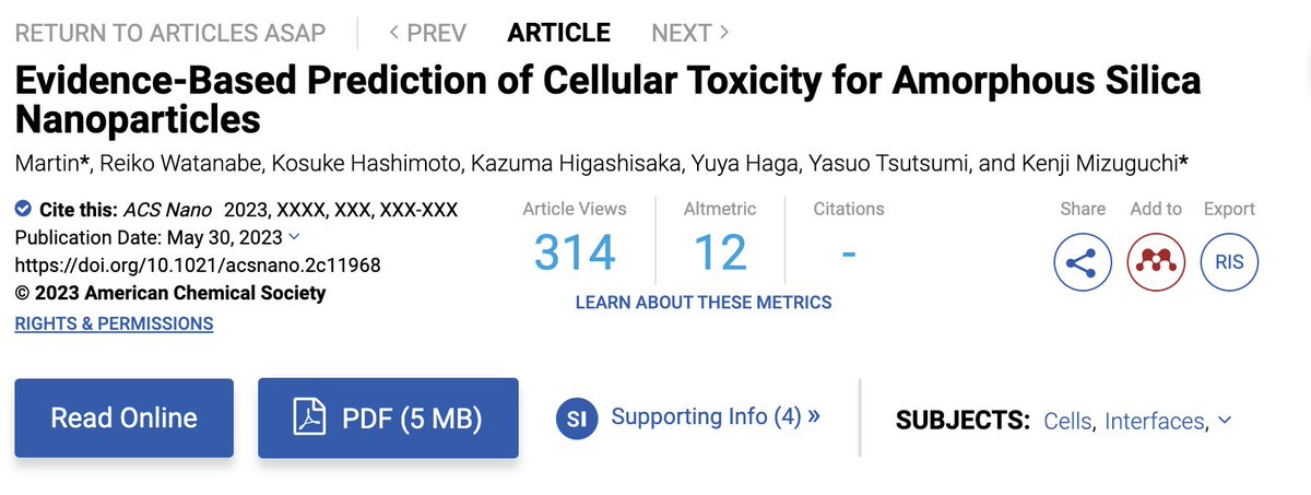 archer_eng's tweet photo. New article was posted on NEWS category.
""Evidence-Based Prediction of Cellular Toxicity for Amorphous Silica Nanoparticles" has been published."

https://t.co/5N1u6aT3Ky

#machinelearning #nibihn https://t.co/a9pysr52oA