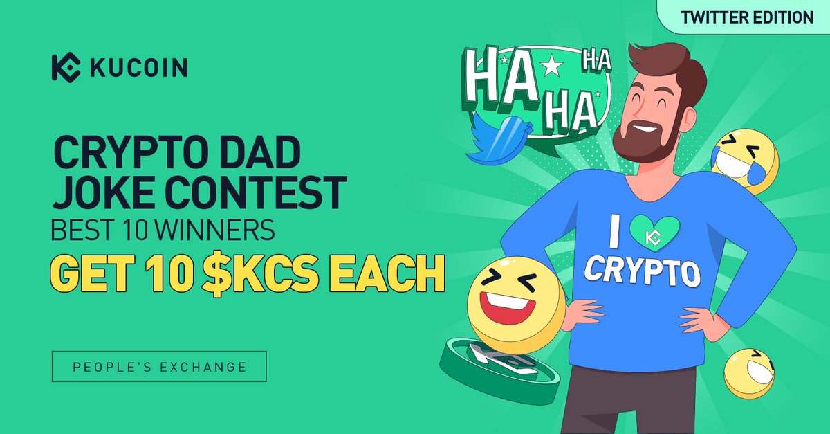 👨 #FathersDay is around the corner. Let's honor all the amazing crypto dads out there with some side-splitting humor! 🤣 Join our Crypto #DadJoke Contest, share your funniest crypto-themed dad jokes and win a prize this Father's Day! 🎁🥳 See the thread for details👇