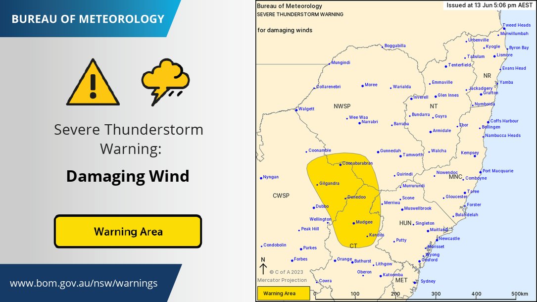 BOM_NSW's tweet image. #SevereThunderstorm #Warning issued for central eastern inland parts of #NSW. Showers and the risk of a storm are also expected in #Sydney and #Wollongong this evening, and these may produce some strong wind gusts below the severe threshold of 90 km/h. ow.ly/Kp3t50OMAeX