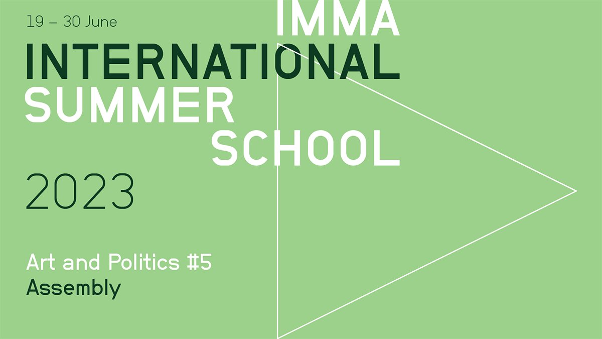 IMMAIreland's tweet photo. The #IMMASummerSchool is almost here! From Monday 19 to Friday 30 June you are invited to our two-week programme of online lectures, seminars and workshops focusing on the theme #assembly. Places are free for the public events but booking is essential: https://t.co/sACdf2sjvm https://t.co/kJnp8sXp0N