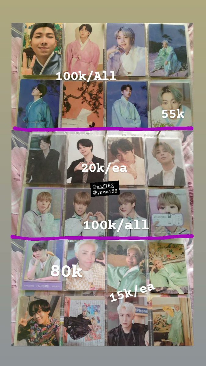 ynwa139's tweet photo. [ Help RT ]
wts//want to sell
BTS PC MPC 

🏠Jateng (Solo)
✅ Good condi (DM)
✅ Co shopee
✅ Take min 3
✅ Take banyak (bisa nego)
✅ Free pack
Ready Ina 

*Kalo ada yang mau satuan DM aja dulu ya* BU

🏷 tag pc mpc namjoon, seokjin,Suga, jhope, Jimin, taehyung, jungkook https://t.co/DNXBzGUUF1