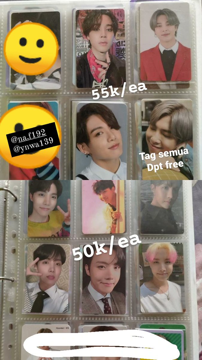 ynwa139's tweet photo. [ Help RT ]
wts//want to sell
BTS PC MPC 

🏠Jateng (Solo)
✅ Good condi (DM)
✅ Co shopee
✅ Take min 3
✅ Take banyak (bisa nego)
✅ Free pack
Ready Ina 

*Kalo ada yang mau satuan DM aja dulu ya* BU

🏷 tag pc mpc namjoon, seokjin,Suga, jhope, Jimin, taehyung, jungkook https://t.co/DNXBzGUUF1