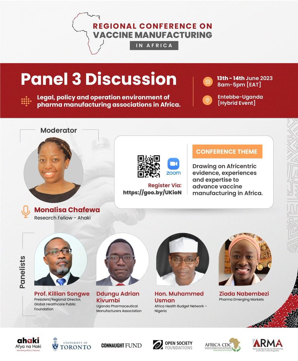 Regional Workshop on Vaccine Manufacturing in Africa. How do we develop economies of scale in vaccine manufacturing and then convince our communities to increase uptake of vaccines? <a href="/ahaki/">T-bag</a> <a href="/SEATINIUGANDA/">SEATINIUGANDA</a> <a href="/UNAIDS/">UNAIDS Global</a> <a href="/UNICEFUganda/">UNICEF Uganda</a> <a href="/GlobalFund/">The Global Fund</a> <a href="/cphluganda/">NHLDS</a>