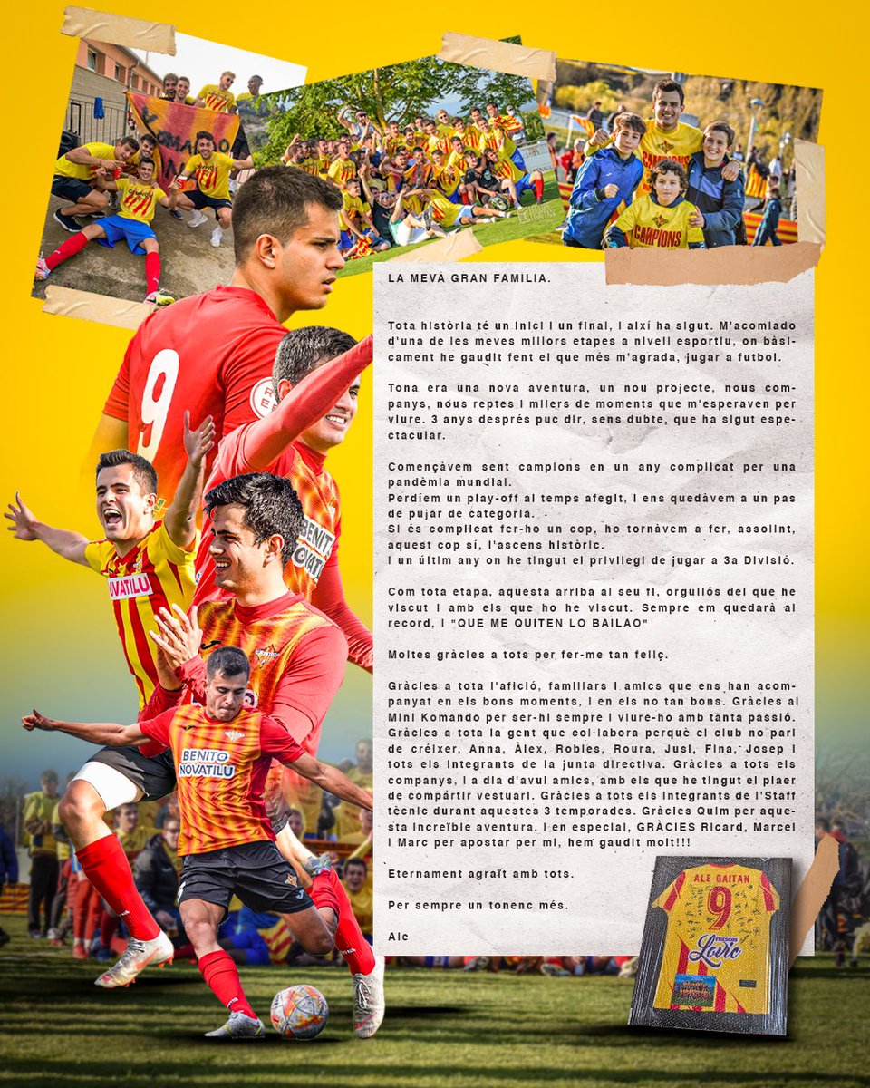 Gràcies i visca el Tona!❤️💛
