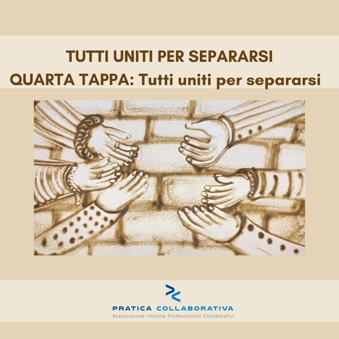 "Tutti #uniti per #separarsi".
Quarta tappa. Uniti si vince 🤝🏻. Il perchè spiegato dai #professionisticollaborativi lo trovi su 👉🏼  praticacollaborativa.it/tutti-uniti-pe…
#aiadc #avvocati #commercialisti #psicologi #mediatori #praticacollaborativa #litigarebene