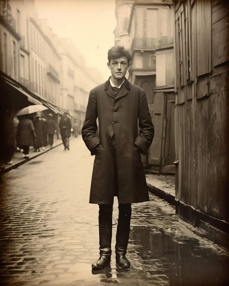 Arthur Rimbaud, shot by a street photographer named E. Balthazar in 1873