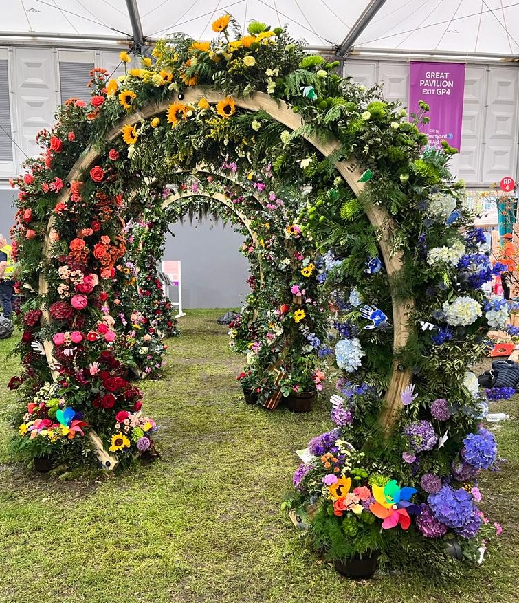 Last month our staff and students from our floristry department exhibited at the RHS Chelsea Flower Show. Our three moon gate installations represented the five senses, wellness around children, and nutritional wellness. A fantastic opportunity for our students!