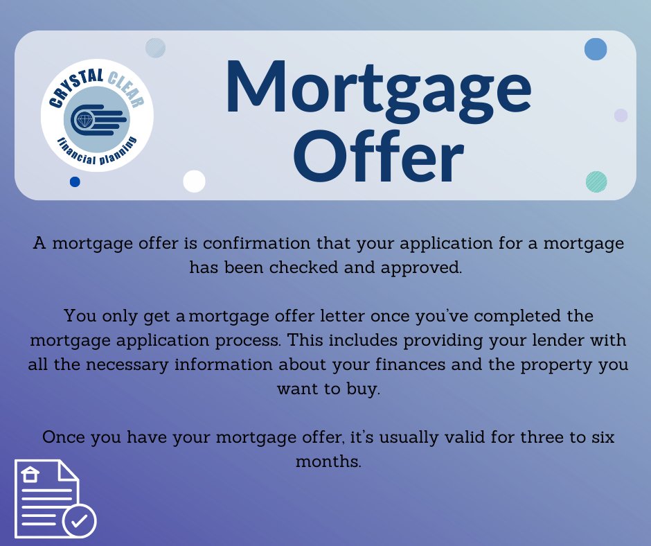 PlanningCrystal's tweet photo. This week’s lingo term is… Mortgage Offer! What does it mean?🤔
Feel free to send us a message or comment below any questions or lingo terms you want to see next!☺
#Mortgagebroker #CCFPL #financialservices #mortgage #mortgageprocess #mortgage #offer https://t.co/8gws5I7zBb