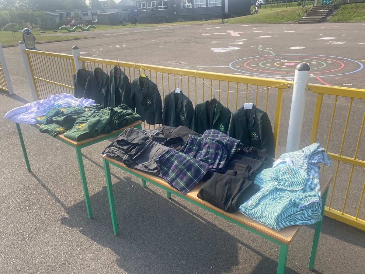 Coming along to Sports Day? Pop over to the MUGA to see our uniform bank - please help yourself