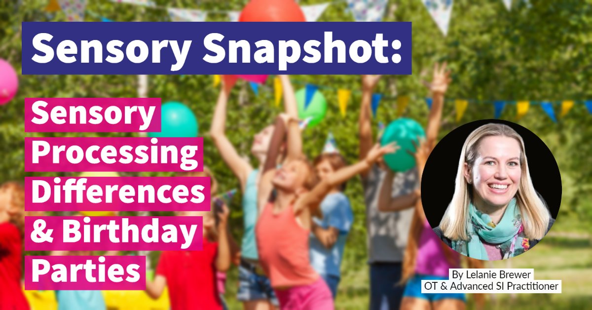 In this month’s Sensory Snapshot blog, Lelanie Brewer, SIE’s Lead for CPD, looks at #SensoryProcessing differences and birthday parties. 

Find out more by reading the full blog here: loom.ly/8mlLagI

#SensoryInput #Vestibular #BirthdayParties #OutdoorsPlay