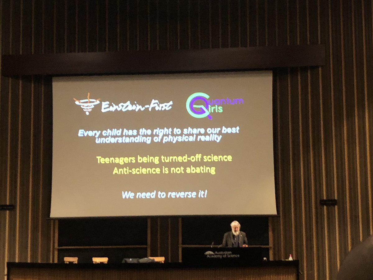 HPC_Now's tweet photo. "The most challenging is upskilling the teachers"
Prof. David Blair during his presentation of the #EinsteinFirst #QuantumGirls project, focused to teach the fundamental concepts of modern #Physics to improve #STEM involvement in the classroom.
➡️https://t.co/s2jU6naU2d
#ALCS23 https://t.co/aF9dFvT8YV
