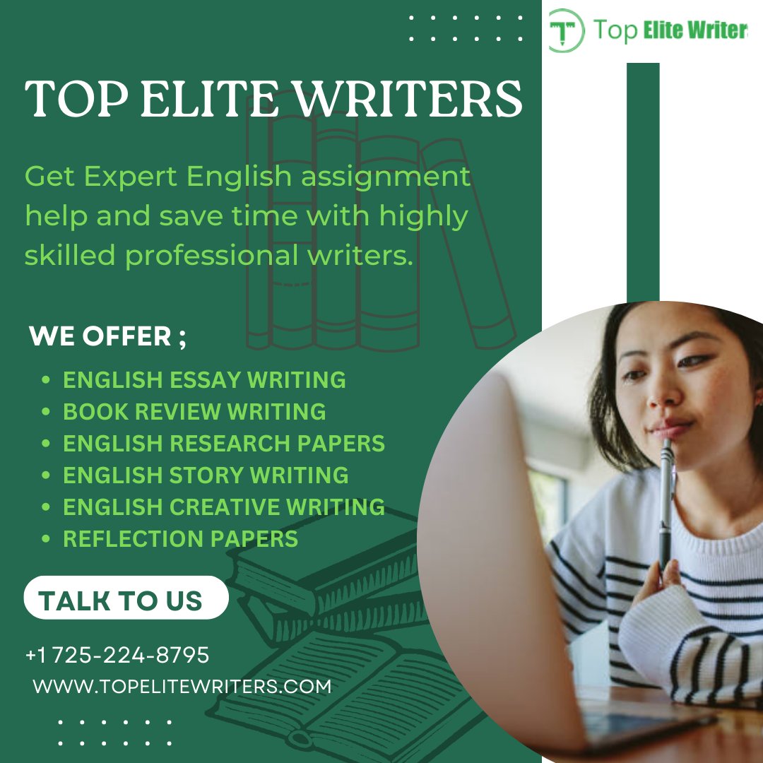 TopEliteWriterz's tweet photo. .Receive professional assistance with your English assignments and SAVE your time.
.Reach us at https://t.co/Q3oC8wHkx5
or WhatsApp us at +1 725-224-8795.
#homeworkhelp #homeworkassistance #englishhomework #englishhelp #englishessays #researchpapers #bookreview #reflectionpaper https://t.co/ELATsDiAMm