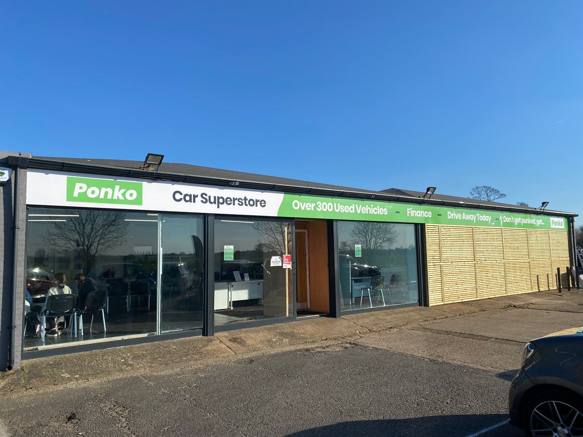 When leading #Cambridge car dealership <a href="/ponko_cars/">Ponko Car Superstore</a> gave us a ring to ask if we’d help turn their refreshed branding into #signage that no one could miss, we couldn’t resist. 

Hollie and Aimee got creative with the ideas, and this is what happened.