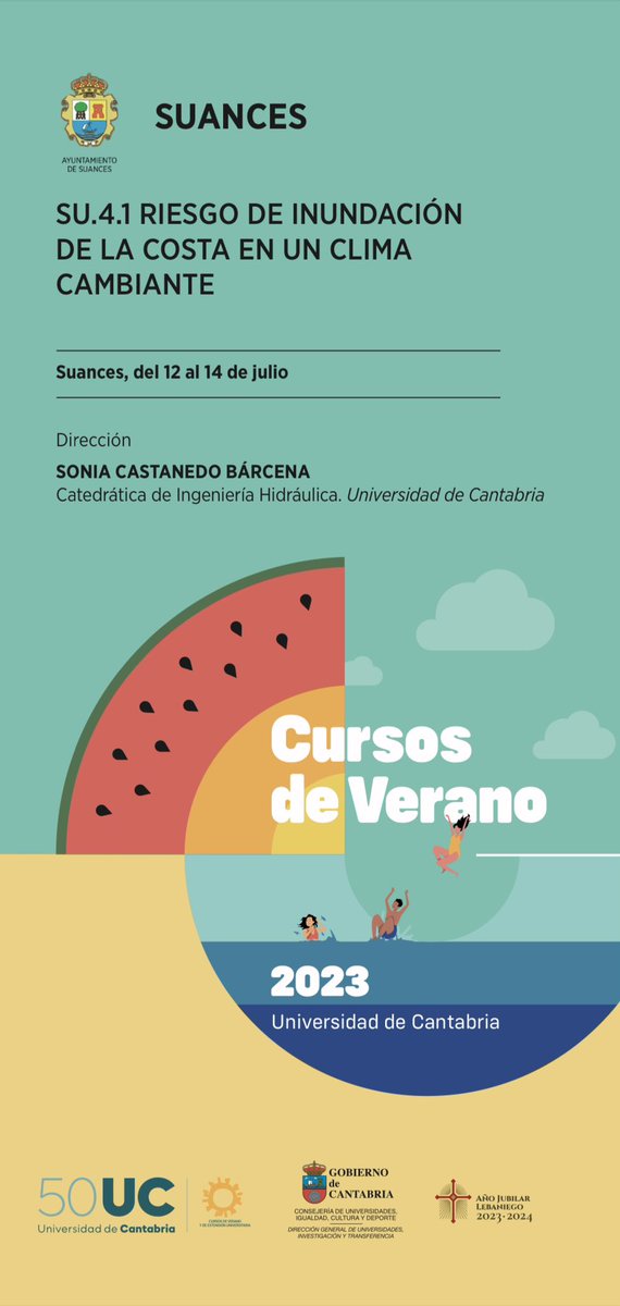 jaredoac's tweet photo. Del 12 al 14 de julio en Suances, varios investigadores/as de @unican #UC en colaboración con la @UDC_gal #UDC impartirán el curso 'Riesgo de Inundación de la Costa en un clima Cambiente' 🌏 🌊

Más info en https://t.co/8DGsvyuyFO https://t.co/QsVAnnwJrf