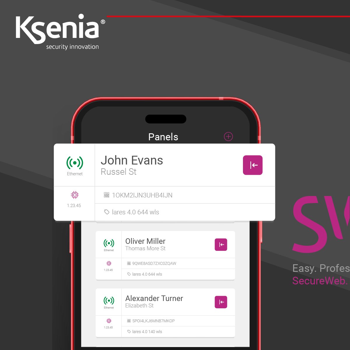 KseniaSecurity's tweet photo. 𝗞𝘀𝗲𝗻𝗶𝗮 𝗣𝗿𝗼 𝗔𝗽𝗽 is a powerful tool:
It is an intuitive and user-friendly App;
It allows you to program your systems remotely and from your smartphone;
You can act remotely on the lares 4.0 control panel of your customers; there is much more...
https://t.co/KYC1RXvUaw https://t.co/loCuF6lprh