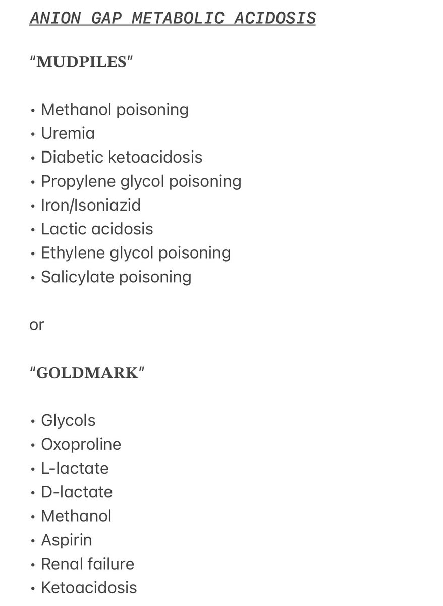 Macky Rmt On Twitter Basic Info High Anion Gap Metabolic