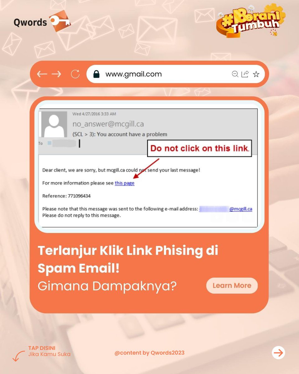 Qwordsdotcom's tweet photo. Email juga menjadi salah satu sarana komunikasi yang rentan terhadap serangan siber dan keamanan data yang rentan terhadap ancaman dari hacker dan pencuri dataโ ๏ธ
#BeraniTumbuh #Qwordske18 #Qwordsdotcom #Qwords #Hosting #Website #Domain #Server #VPS #DataCenter #Email #Phising https://t.co/eab16bnjun