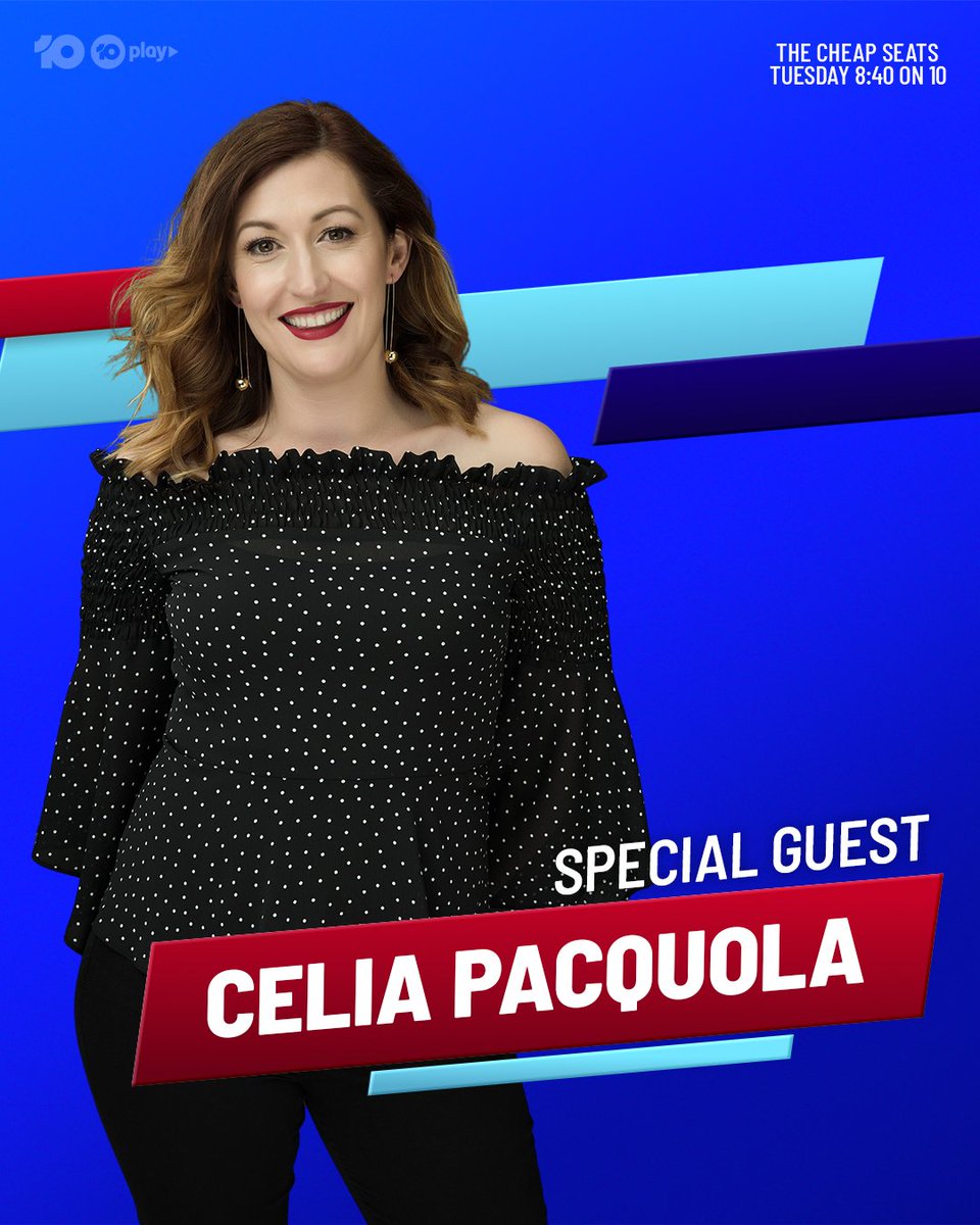 Star of #UtopiaABC and host of the upcoming return series of @TGYHOfficial, @CeliaPacquola joins us live in the studio!
#CheapSeatsAU 8:40 TONIGHT on 10 and 10 play on demand 📺