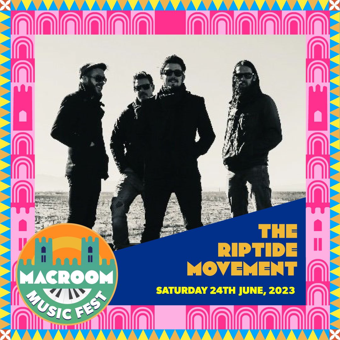 The <a href="/riptidemovement/">The Riptide Movement</a> are a Gold selling, Choice nominated rock band. With five studio albums and a string of hit songs including “All Works Out”, “You &amp; I”, “Elephant in the Room”, “Changeling”, and “Something Special”. Hear them perform at Macroom Music Fest on June 24, 2023