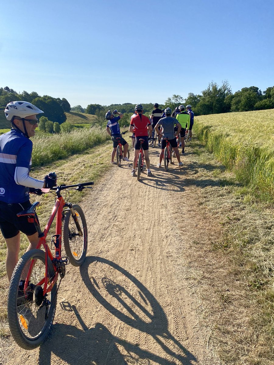 Filipbech's tweet image. Great ride this morning with this great crew. Lots of fun, beautiful scenery and fantastic weather. #codegarden #umbraco