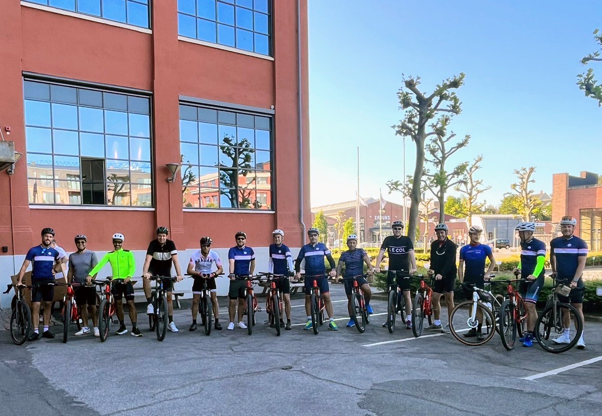 Filipbech's tweet image. Great ride this morning with this great crew. Lots of fun, beautiful scenery and fantastic weather. #codegarden #umbraco