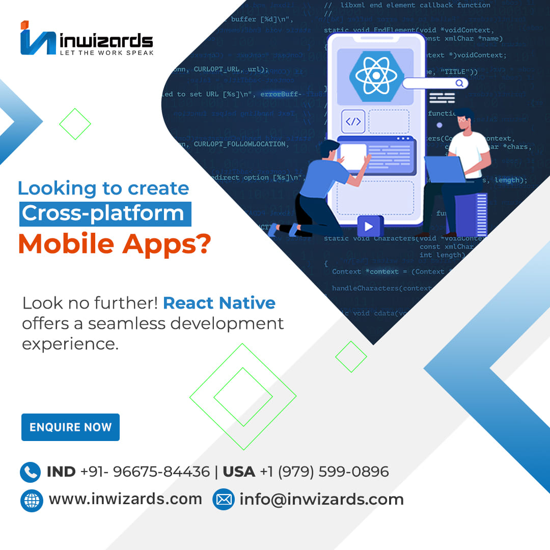 inwizardsLLC's tweet image. Reach a wider audience by developing your app for multiple platforms with React Native.  

Learn More: inwizards.com 

#reactnative #reactnativeapps #crossplatform #app #appdevelopment #reactnativedevelopers #crossplatformdevelopment #reactnativedevelopmentservice