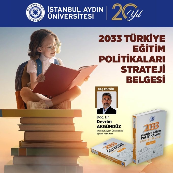Öğretim Üyemiz  Doç. Dr. Devrim Akgündüz’ün baş editörlüğünü yaptığı, Cumhuriyetimizin 2. yüzyılının eğitimi planlanarak oluşturulan "2033 Türkiye Eğitim Politikaları Strateji Belgesi" yayında. 
Açık erişim-PDF olarak yayınlanan kitabı aşağıdaki linkten indirebilirsiniz: