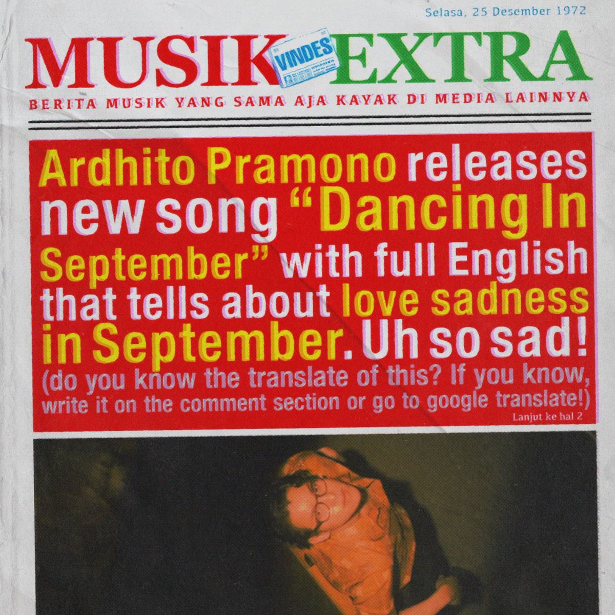 vindestwitt's tweet photo. Pernah ga lo terpikir “Apakah benar, kita mencintai seseorang hanya untuk ditinggalkan?”

Itu dia cerita dari single terbaru @ardhitoprmn, Dancing in September.

Kalo lo, siapa orang yang paling lo cintai?

#Vindes
#MusikExtra https://t.co/VdfDXCLjn0