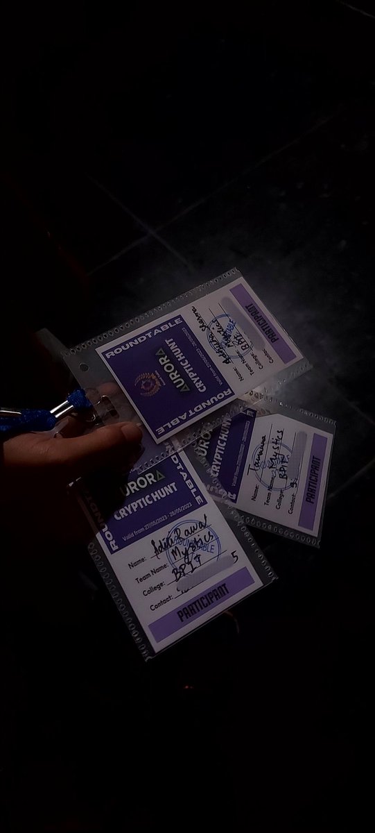 aditixrawat's tweet photo. Just received my certificate and freebies from Aurora 3.0 #cryptichunt organized by Roundtable DTU.
The challenges were mind-boggling🕵️♀️and teamwork was on point. It was a true test of wit and creativity. Kudos to the organizers for creating such an immersive experience!#teamwork https://t.co/7S2QKXOSBs