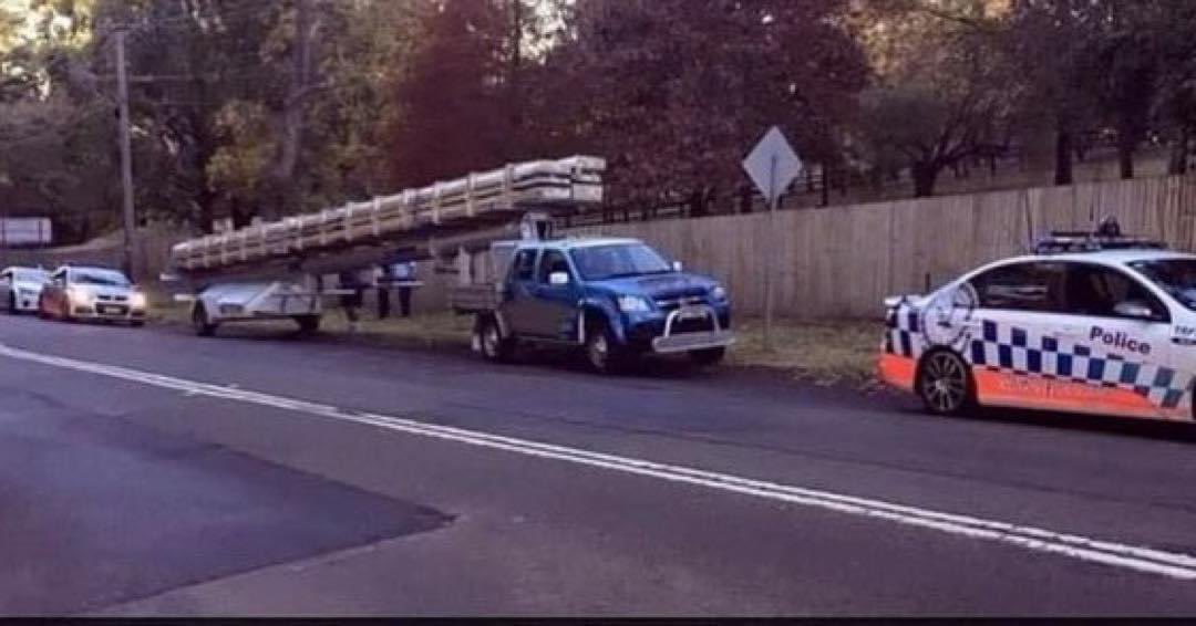 WHAT THE TRUCK?!? on Twitter "RT theoztrucker This guy is ok right? I mean he has two police