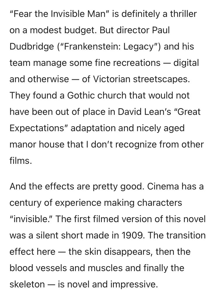 Our movie, Fear the Invisible Man, is released today on DVD and VOD. Reviews are beginning to come in and are a mixed bag as expected but good to see some love for the work all the team put in.
#vfx #theinvisibleman #victorian #period #mandmfilmproductions #101filmsinternational