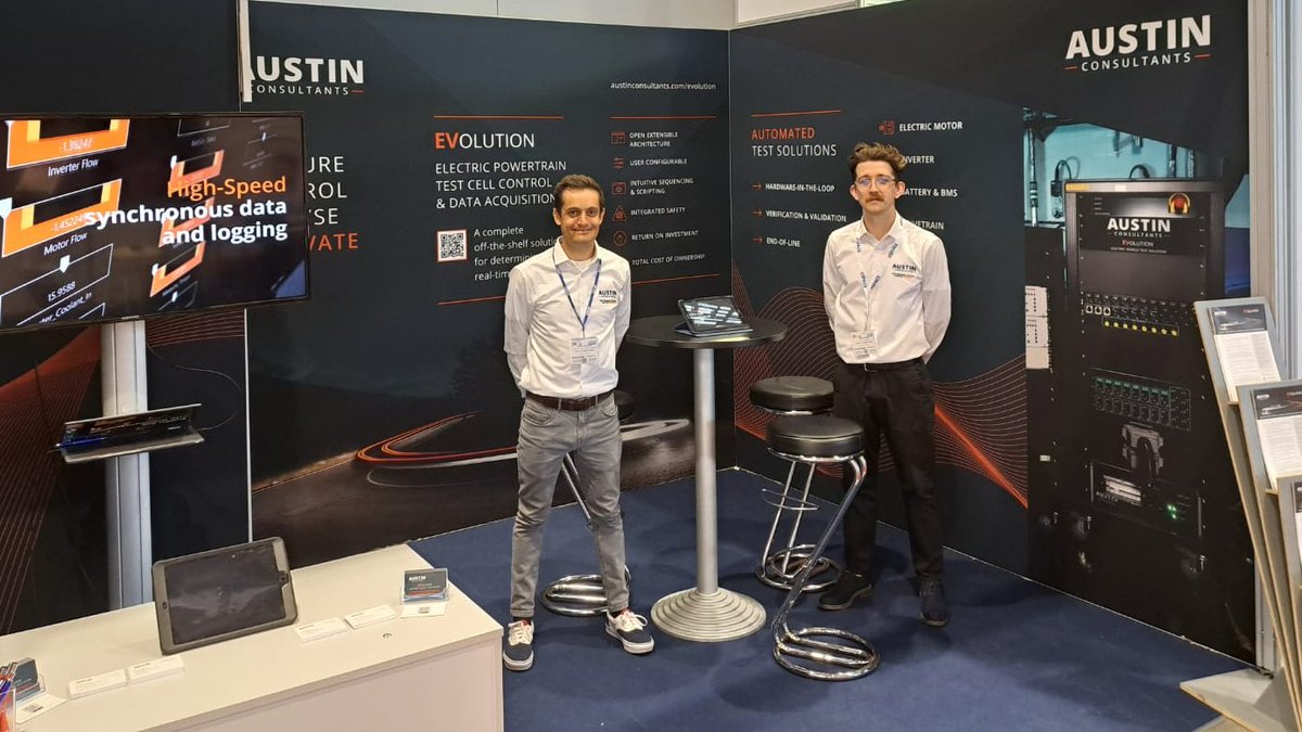 All set for a busy day 1 discussing #ATE for #EVpowertrain, Stand 1772, Hall 10 <a href="/AutoTestExpo/">Automotive Testing Expo</a>  Europe. We Look forward to meeting you there.
#AutoTestEurope