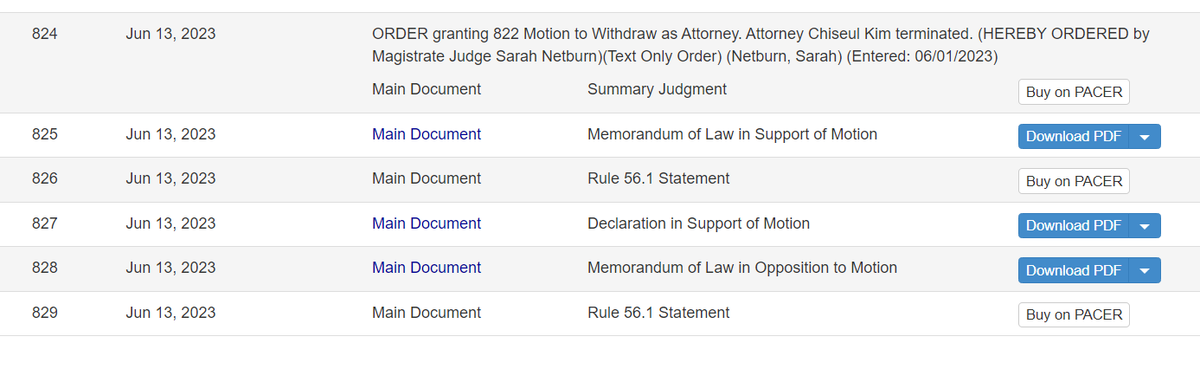 SEC v. RIPPLE LABS INC., BRADLEY GARLINGHOUSE, and CHRISTIAN A. LARSEN
This link will take you to the page where all the new filings are appearing. So far, 6 new documents filed today. 
courtlistener.com/docket/1985739…