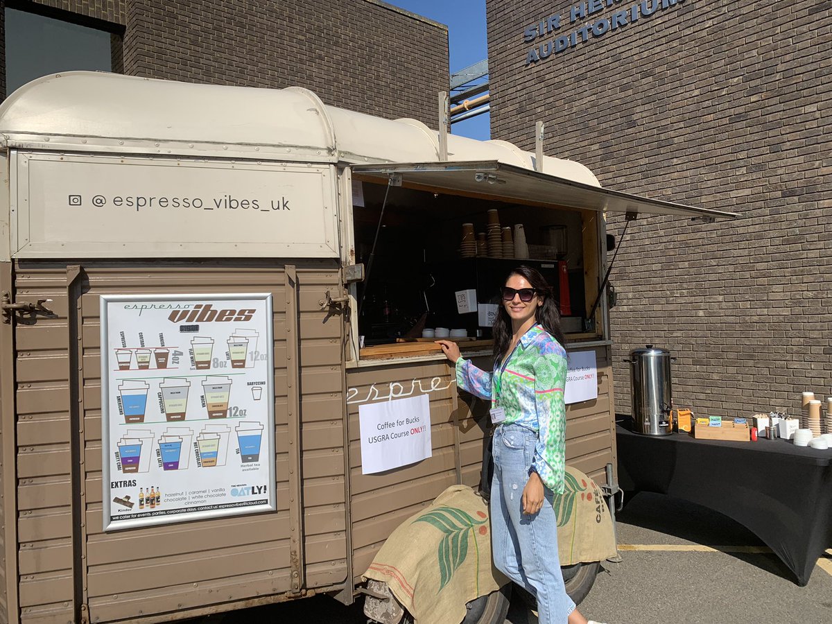 What a fantastic start to the morning at <a href="/BucksUSGRA/">BucksUSGRA</a> annual study day! A coffee van to get us started for the day! <a href="/GodazgarFaezeh/">Faezeh Godazgar</a>