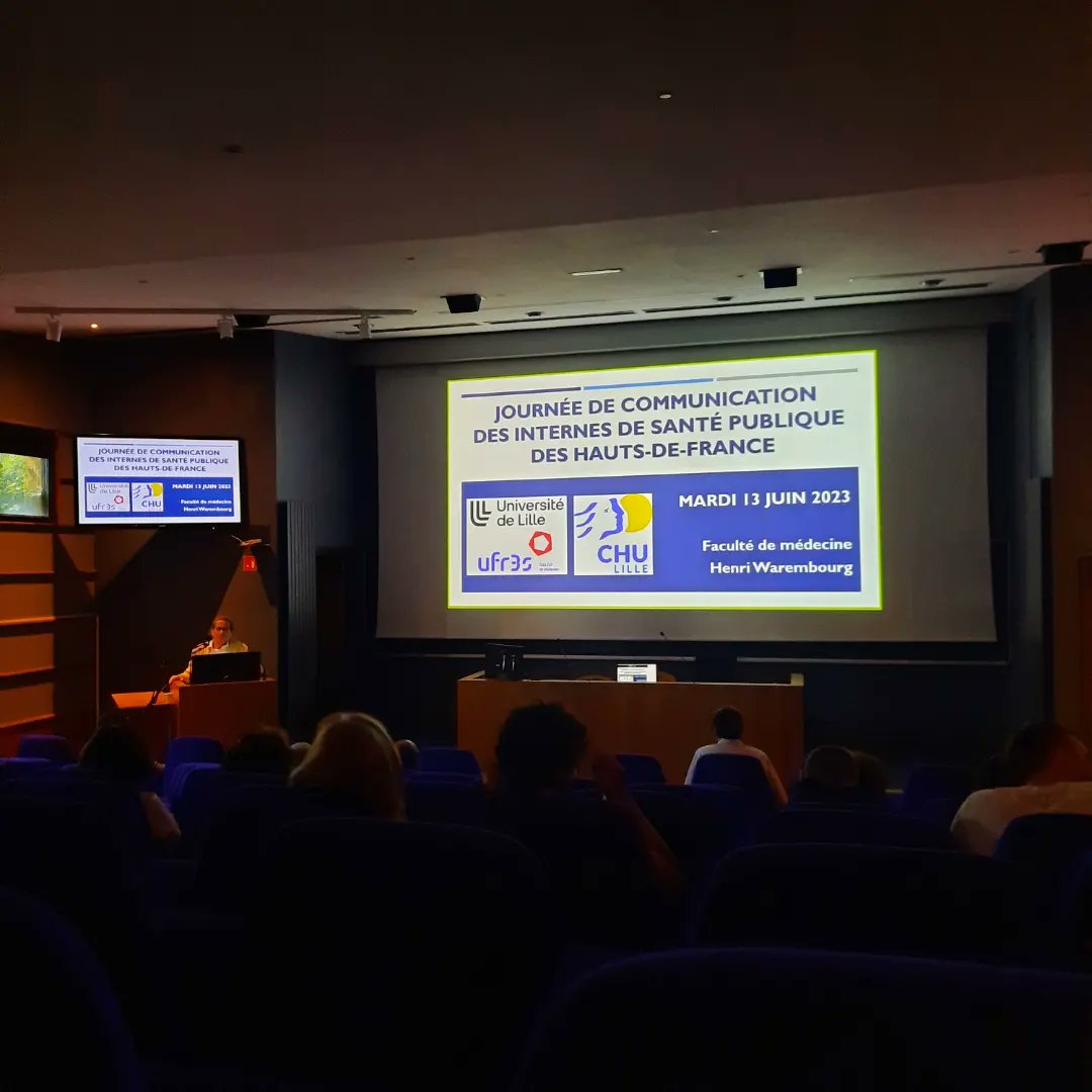 Alisp59000's tweet photo. Journée de Communication des Internes de #SantéPublique de #Lille, édition 2023 🧑🎓
L'occasion pour les internes de présenter les travaux qu'ils ont réalisés tout au long de l'année en stage.
@clispfr @UFR3S_ULille @CHU_Lille @medecine_ULille @P_Amouyel @AghilesHamroun https://t.co/37LLp3NI99