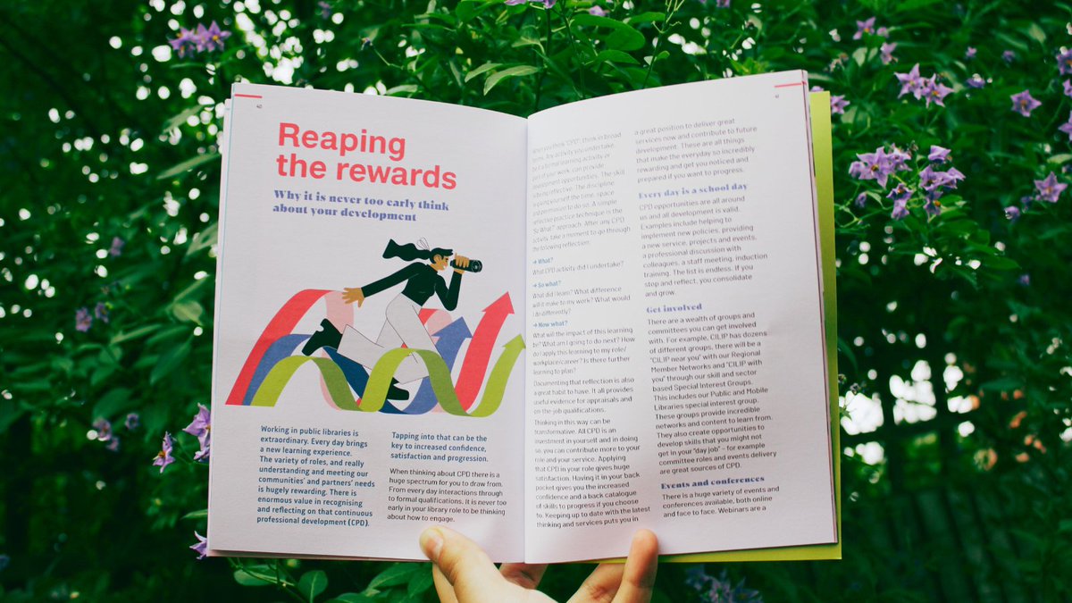 CILIPinfo's tweet photo. Its never too late early to think about your professional development and reap the rewards.
Read why in our free #InductionPack aimed at boosting new librarians' #confidence, #satisfaction & #progression in the #LibrarySector. Read more here - https://t.co/l6weZE7HMI https://t.co/2g6IKfkmx0