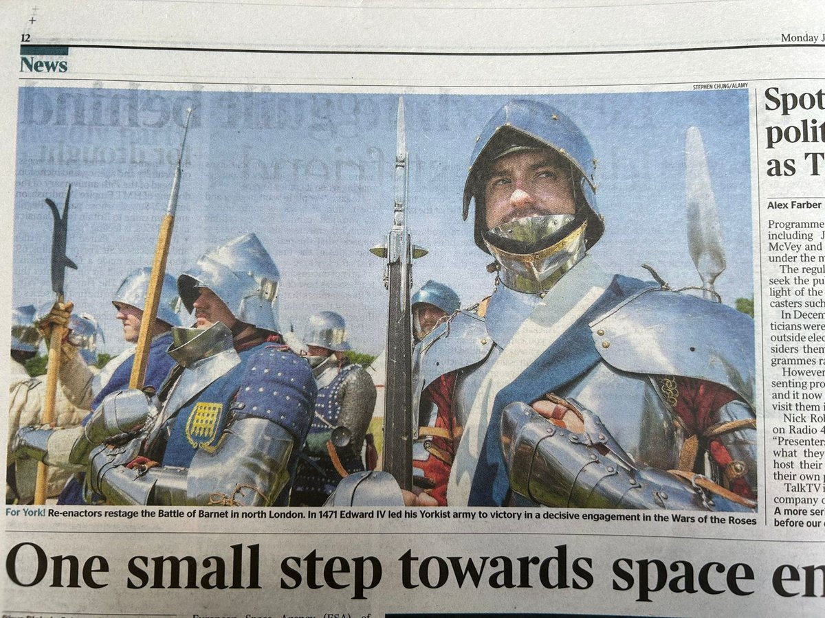 A wonderful photo of the <a href="/BarnetMedieval/">Barnet Medieval Festival</a> Festival was in <a href="/thetimes/">The Times and Sunday Times</a> yesterday. If you have photos you'd like to share we'd love to see them - just add them to the comments below.