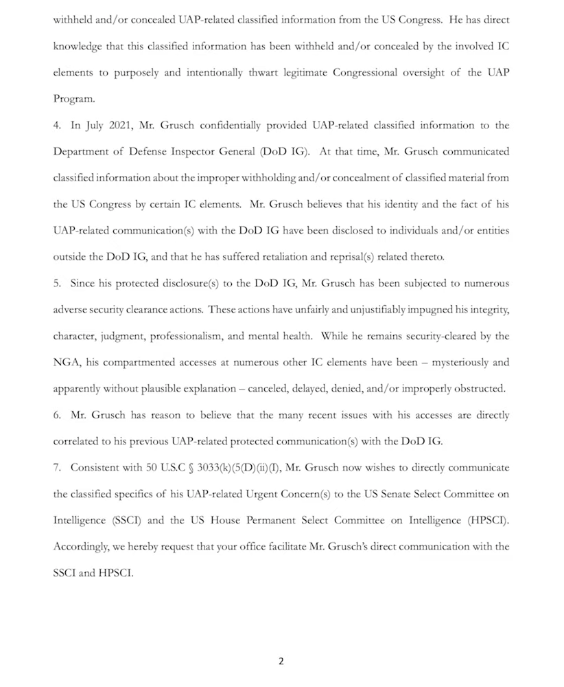 Eksopolitiikka's tweet photo. David Grusch's IG complaint

#ufotwitter #disclosuretwitter 

from https://t.co/9VkmLPlOng https://t.co/Mht2FXiL6l