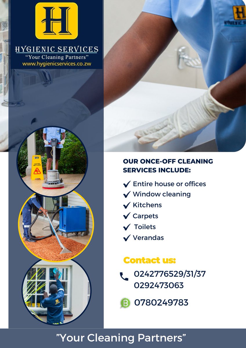 #cleaningservices #hygienicservices #carpetcleaning #windowcleaning #zimcleaningcompany