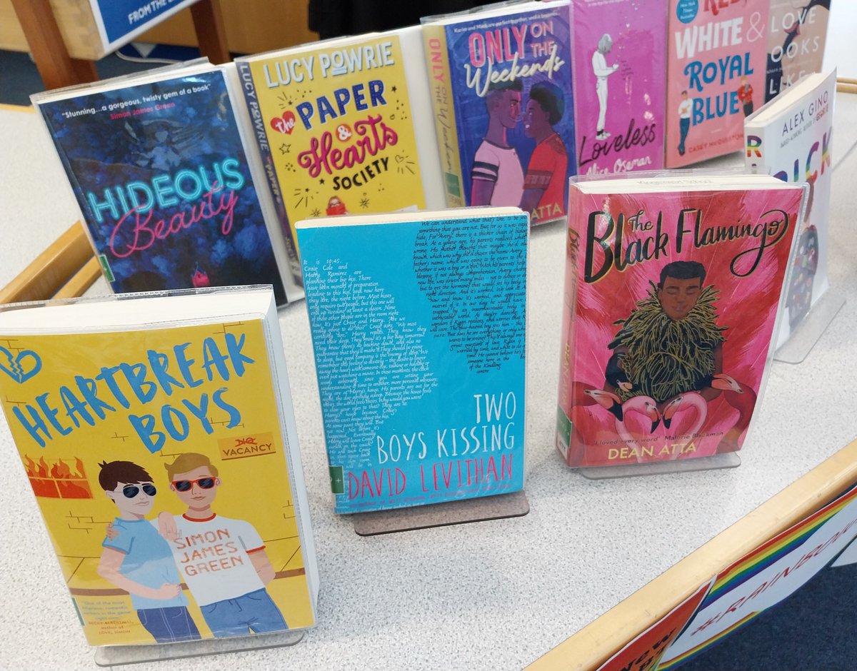 KingsmeadAc's tweet photo. Read with PRIDE!  😊❤
There is a wonderful selection of LGBTQ+ books available to borrow from the library!
#pridemonth #prideweek #readwithpride #prideinthelibrary #lgbtq https://t.co/7ts5i2TlAi