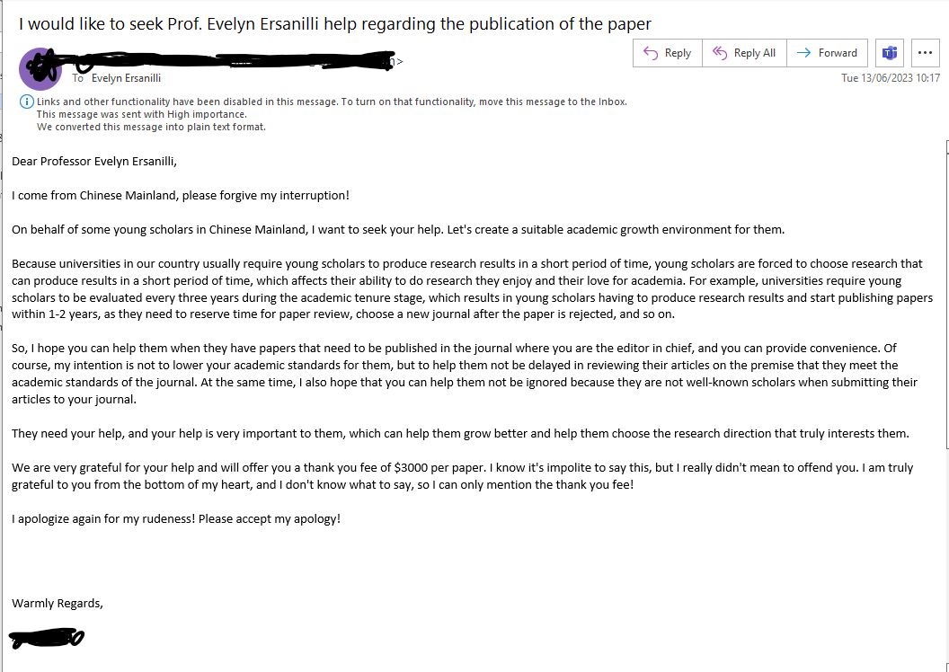 Evelyn Ersanilli (@ersanilli_e) on Twitter photo Well, at least they are very clear about what they want ... #academicpublishing Luckily there's no need to pay us, <a href="/EuroSocieties1/">European Societies</a> editors and associate editors do their best to offer a speedy turn-around for all authors, regardless of career stage or institutional affiliation Well, at least they are very clear about what they want ... #academicpublishing Luckily there's no need to pay us, <a href="/EuroSocieties1/">European Societies</a> editors and associate editors do their best to offer a speedy turn-around for all authors, regardless of career stage or institutional affiliation