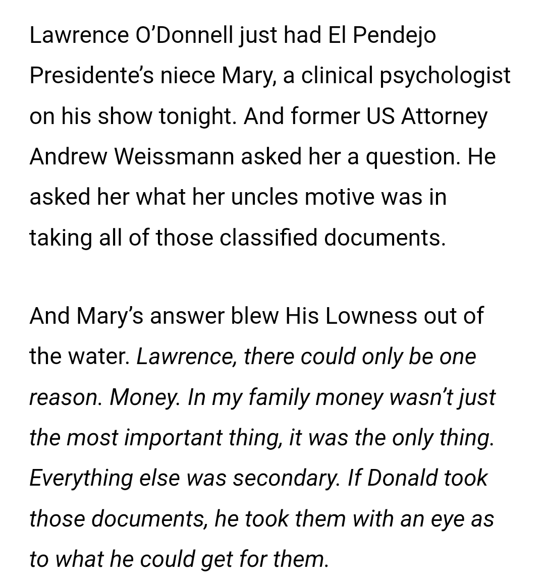 MaryWebb7's tweet image. #TrumpBelongsInPrison #HeGotByWithDemocide #HisLegacyIsTreason #ItsAllAGame2Pubs4PowerAndGreed #UKnowHeSoldOurSecrets #DownrightOutrightTraitor #HowManyCrimesBetrayals