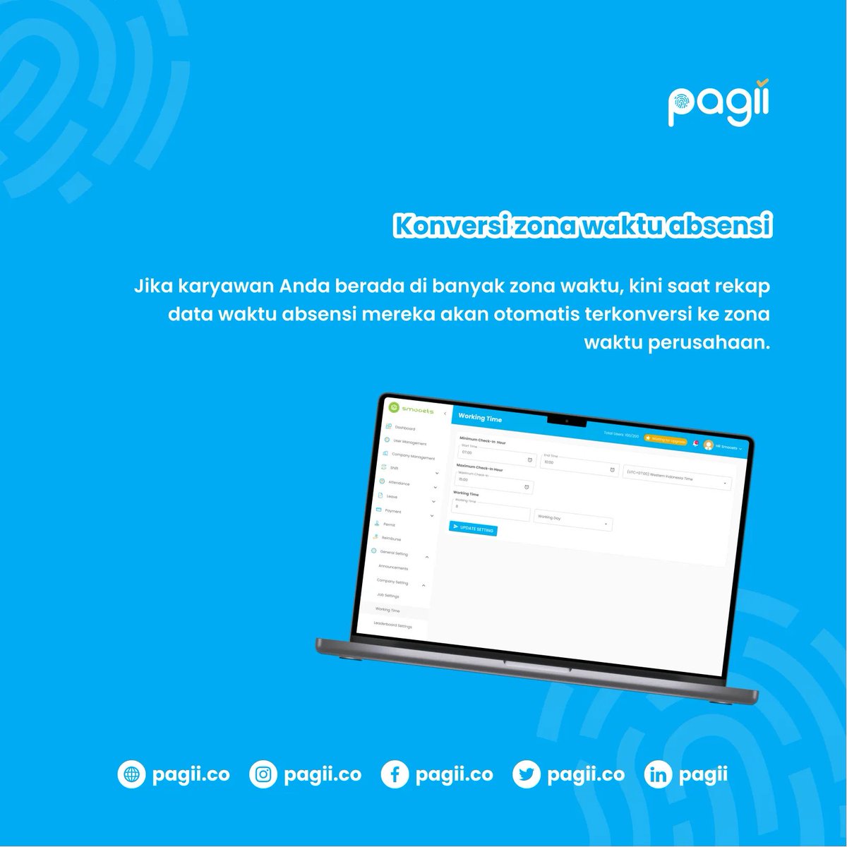 PagiiCo's tweet photo. Fitur terbaru untuk makin mempermudah manajemen HR dan absensi bisnis Anda 👉👉⁣⁣
⁣⁣
Segera coba update Pagii kali ini untuk langsung merasakan manfaatnya.⁣⁣
⁣⁣
Atau hubungi kami untuk info selengkapnya 📞📞⁣⁣
⁣⁣
---⁣⁣
#pagii⁣⁣
#hrd⁣⁣⁣⁣
#aplikasiabsensi⁣⁣ https://t.co/AOCfo2AJU8