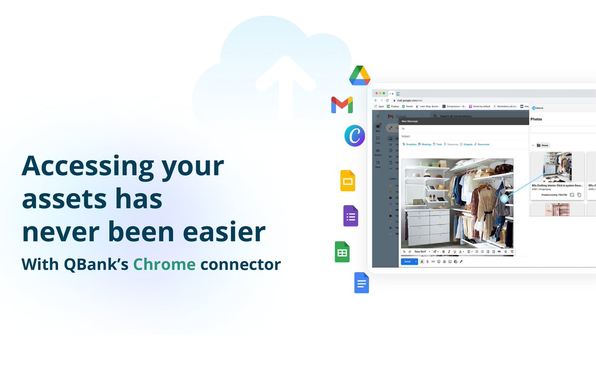 Get easy access to your images in Chrome! 💻 With QBank's Chrome connector, drag and drop images into emails, docs and more. Ensure brand consistency and empower employees. Discover our Chrome connector: fal.cn/3z2wd

#digitalassetmanagement #chrome #automation